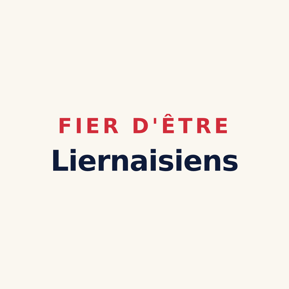 Tasse « Fier d'être Liernaisiens » — design pour Liernais
