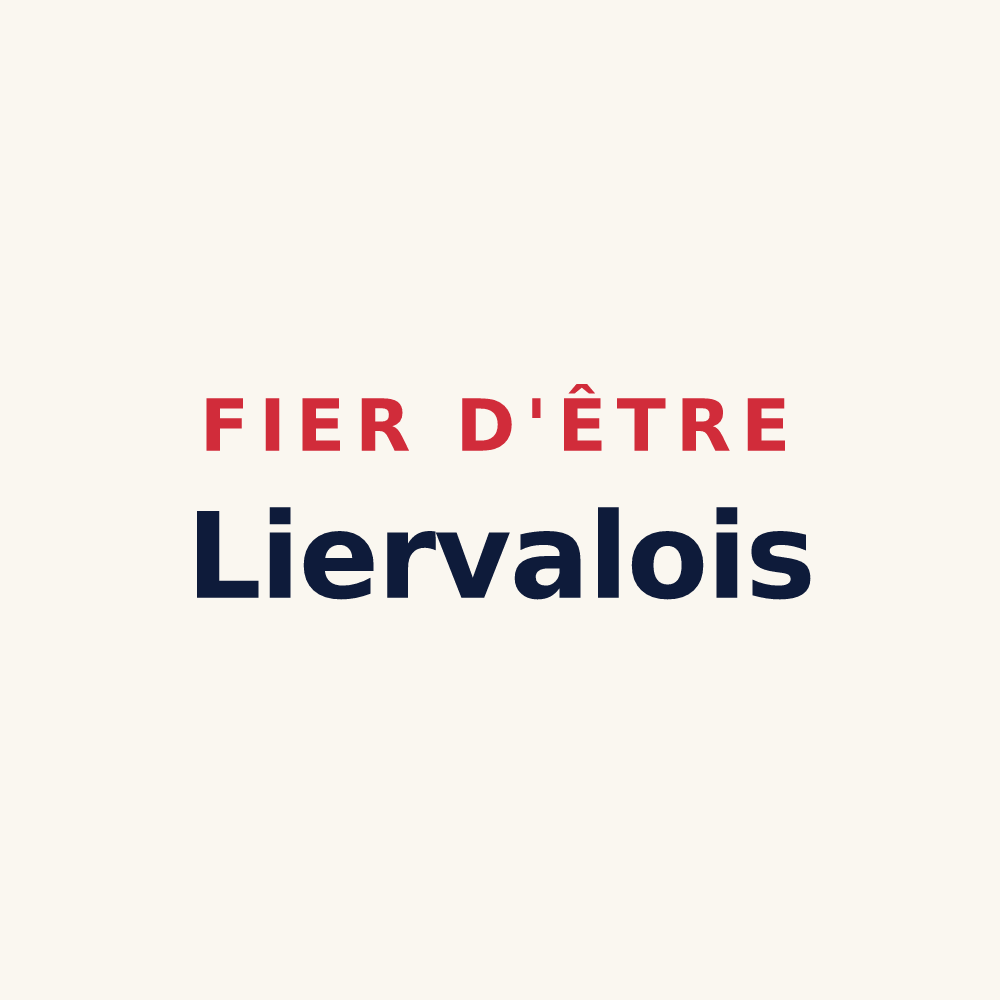Tasse « Fier d'être Liervalois » — design pour Lierval