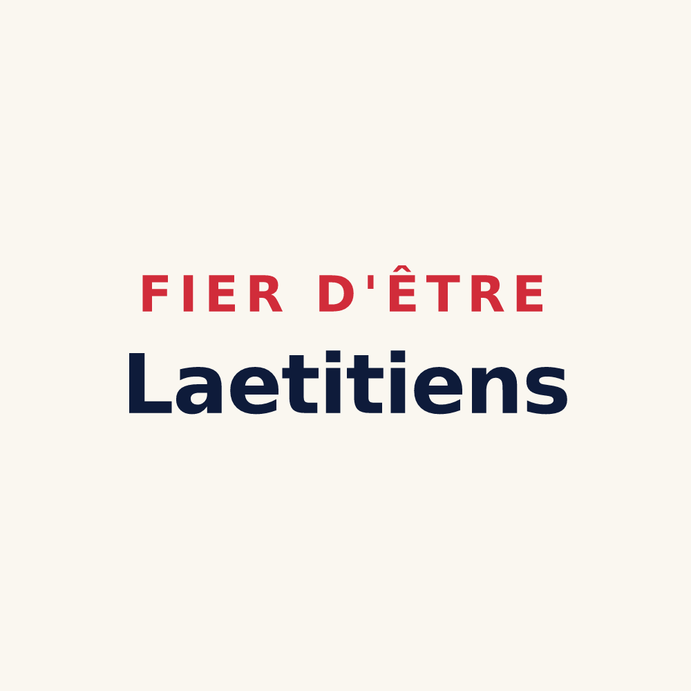 Tasse « Fier d'être Laetitiens » — design pour Liessies