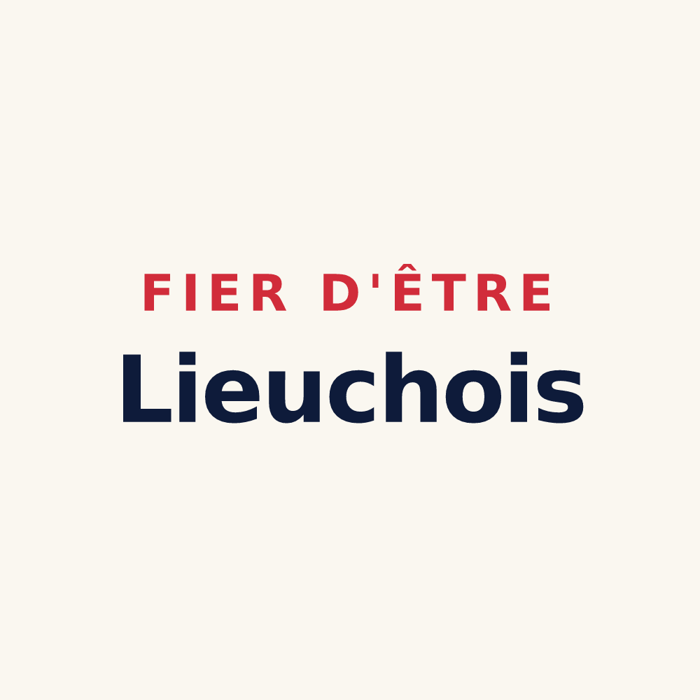 Tasse « Fier d'être Lieuchois » — design pour Lieuche