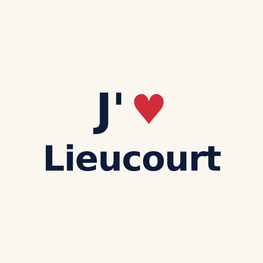 Tasse personnalisée Lieucourt — design J'aime Lieucourt