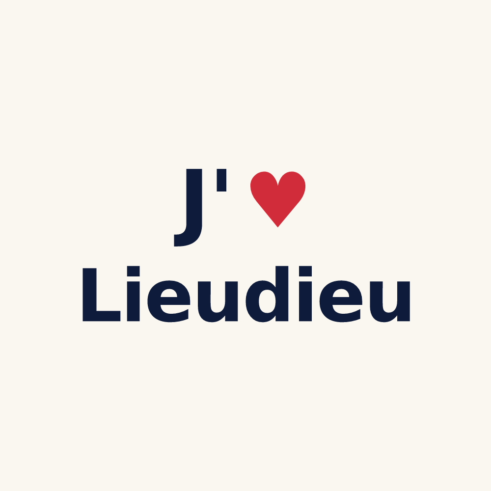 Tasse personnalisée Lieudieu — design J'aime Lieudieu