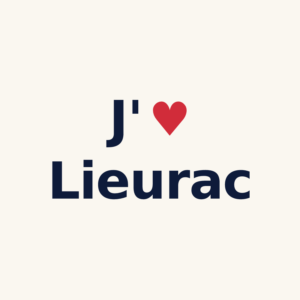 Tasse personnalisée Lieurac — design « J'aime Lieurac » imprimé sur la tasse