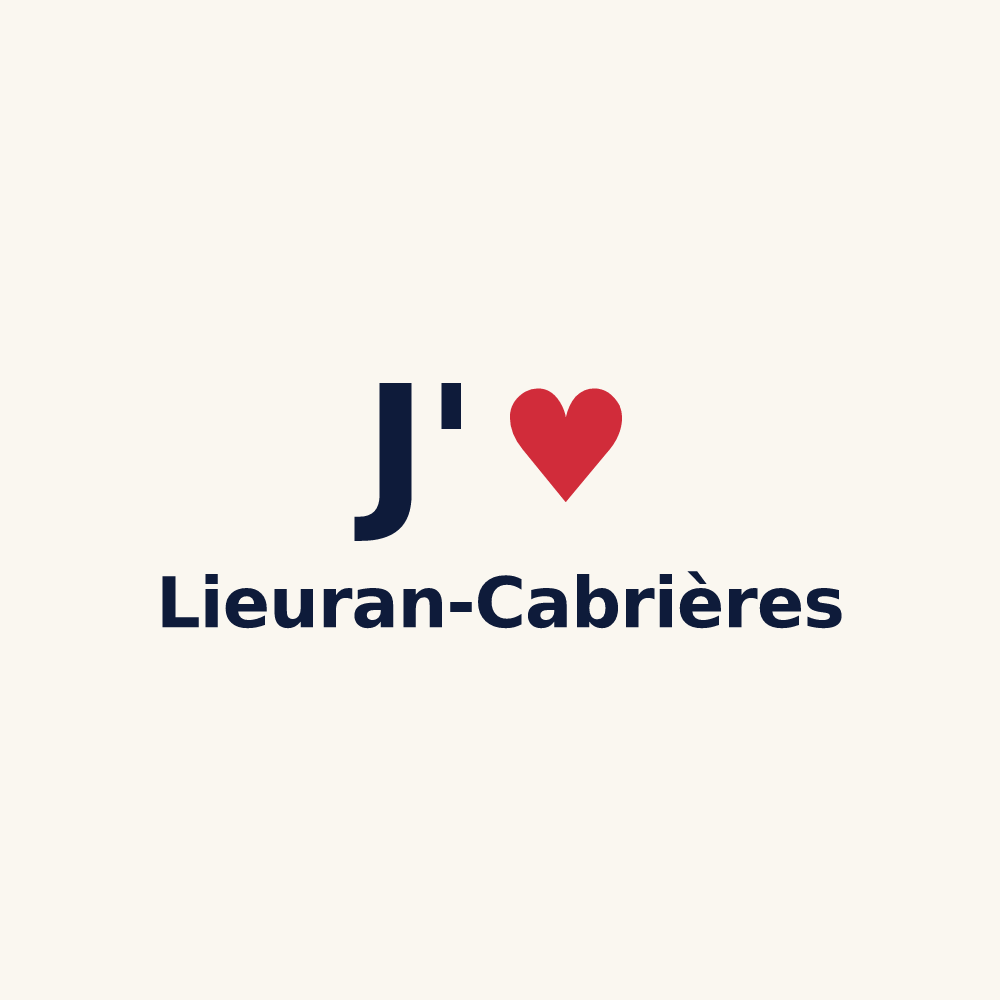 Tasse personnalisée Lieuran-Cabrières — design J'aime Lieuran-Cabrières