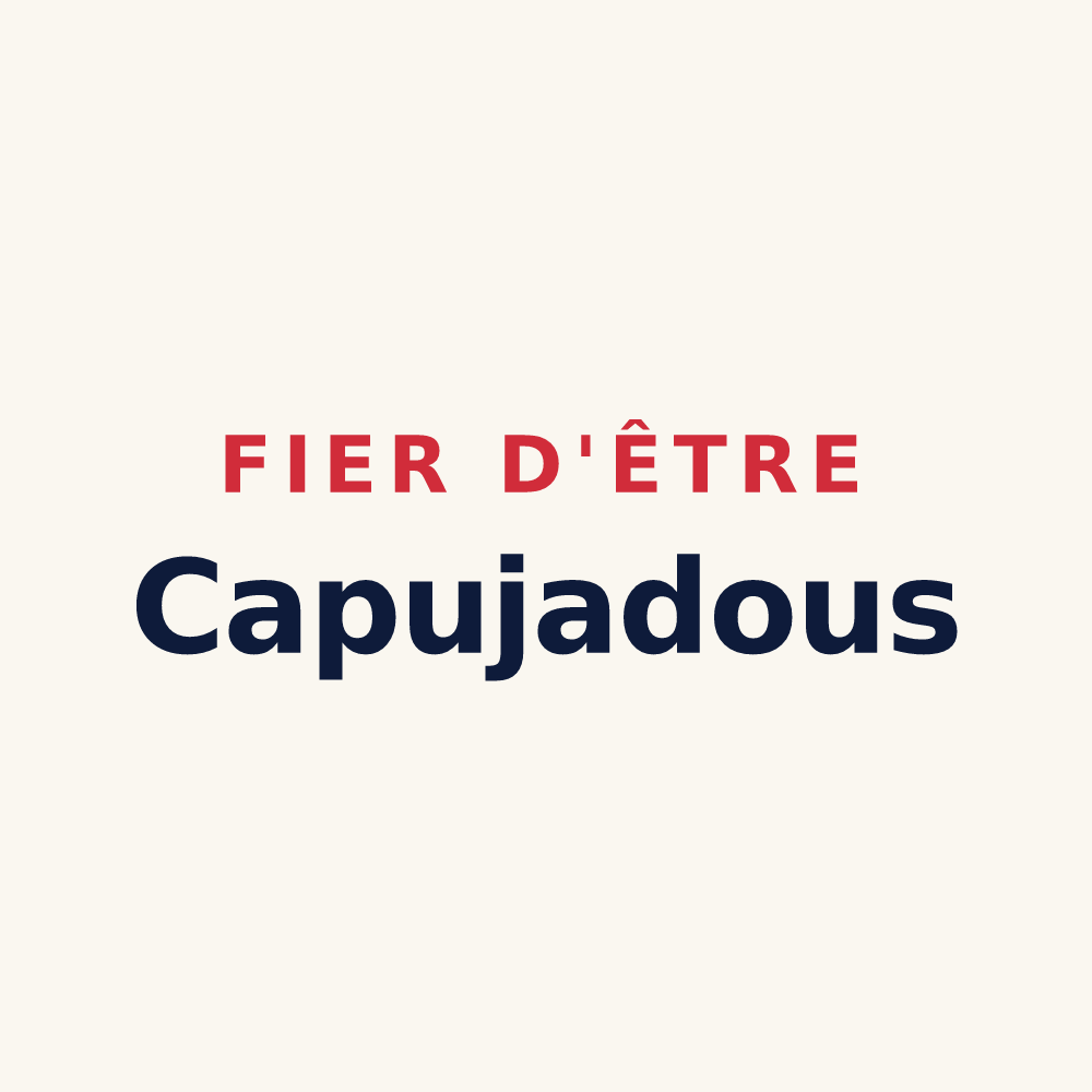 Tasse « Fier d'être Capujadous » — design pour Lieutadès