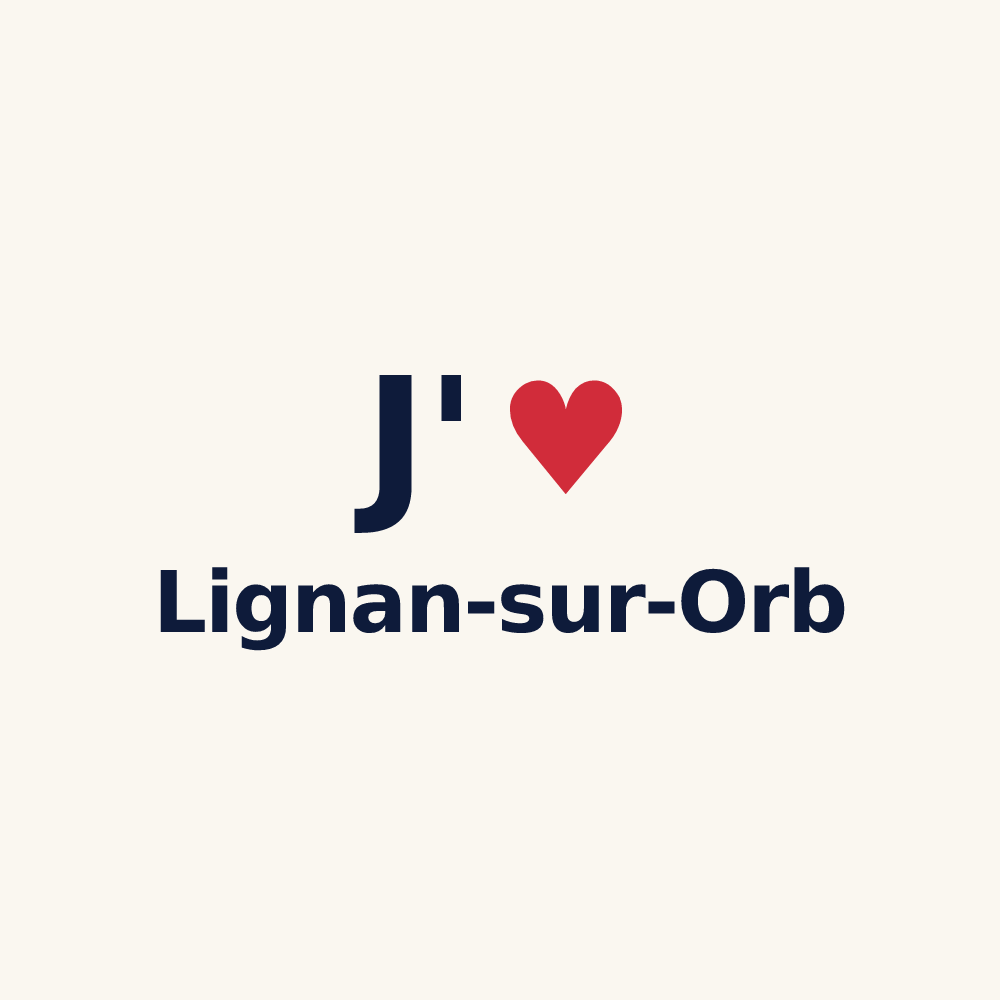 Tasse personnalisée Lignan-sur-Orb — design J'aime Lignan-sur-Orb