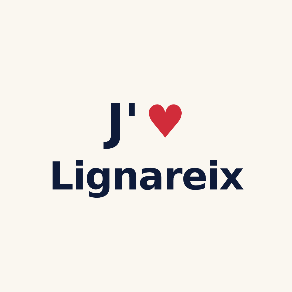 Tasse personnalisée Lignareix — design J'aime Lignareix