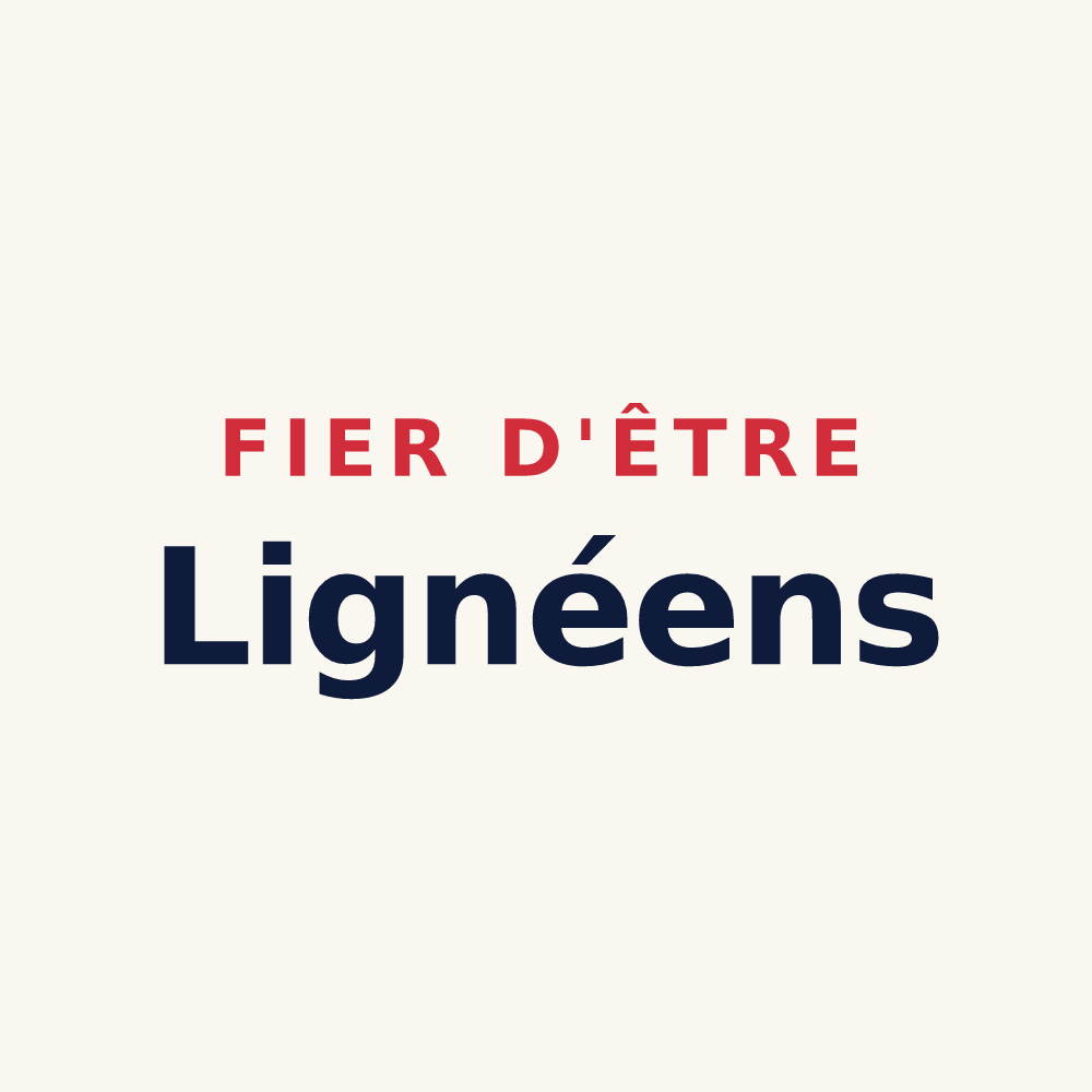 Tasse « Fier d'être Lignéens » — design pour Ligné