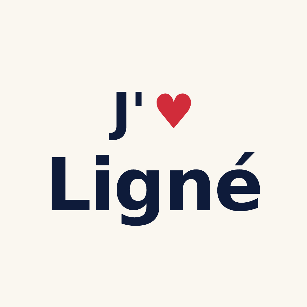 Tasse personnalisée Ligné — design J'aime Ligné