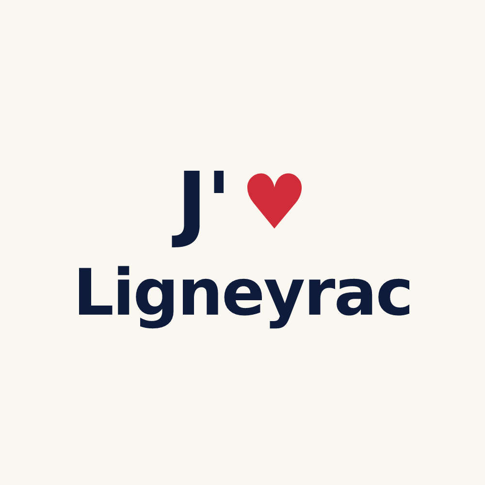 Tasse personnalisée Ligneyrac — design J'aime Ligneyrac