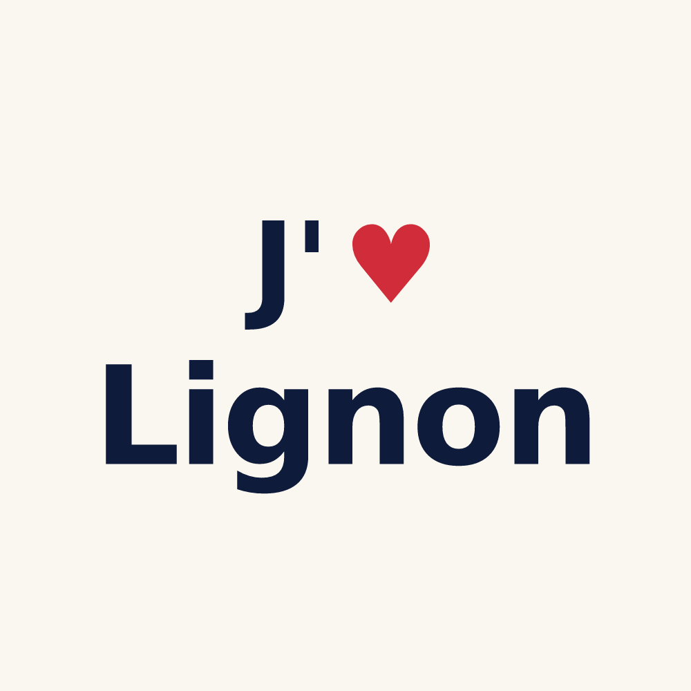 Tasse personnalisée Lignon — design J'aime Lignon