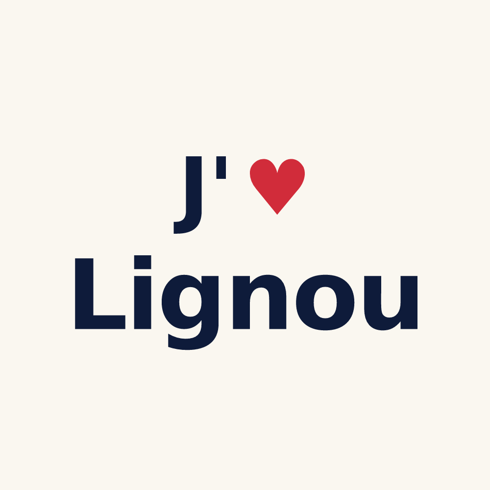 Tasse personnalisée Lignou — design J'aime Lignou