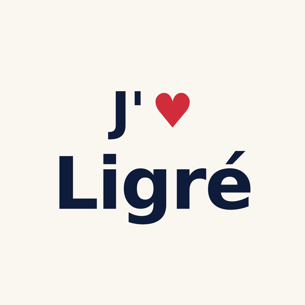 Tasse personnalisée Ligré — design J'aime Ligré