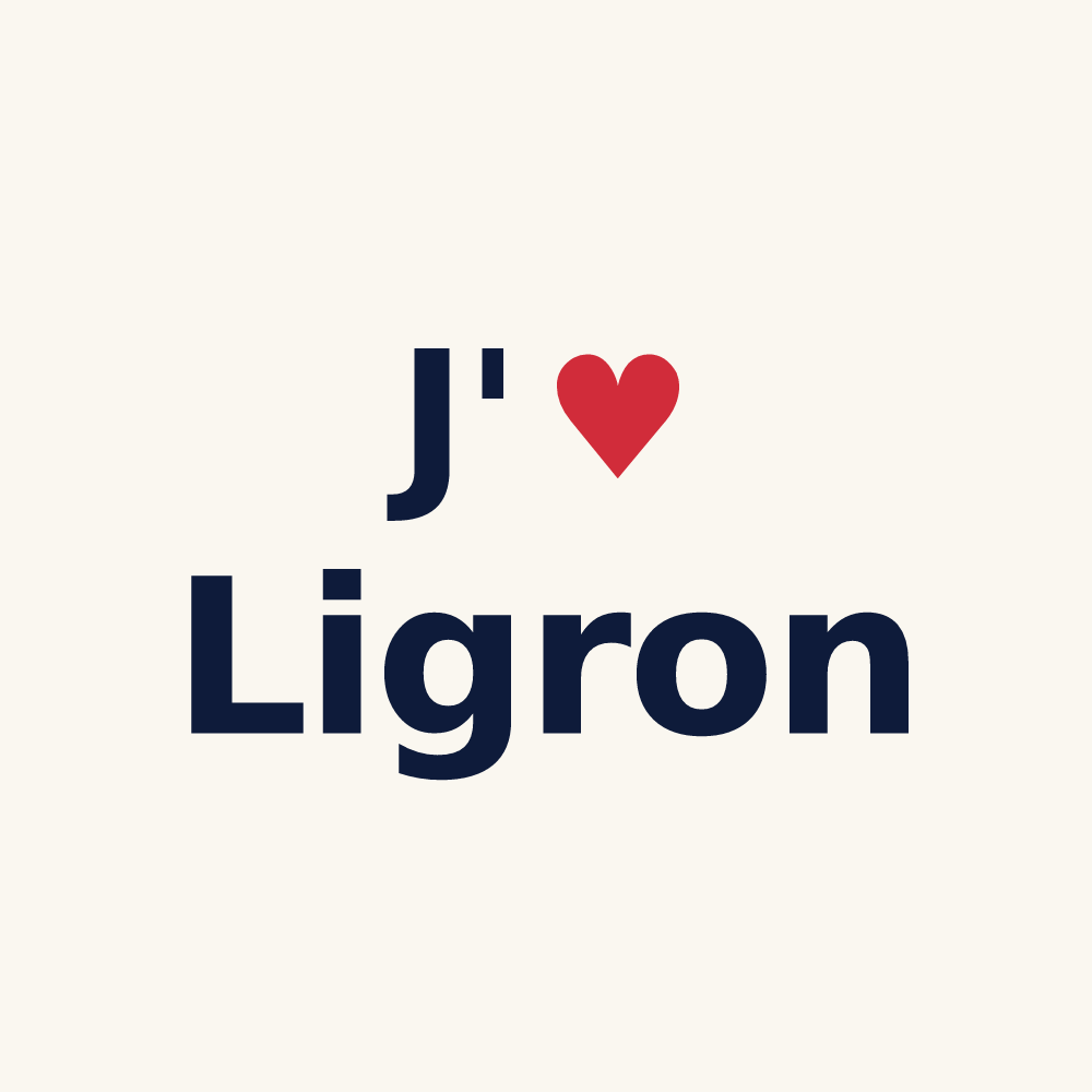Tasse personnalisée Ligron — design J'aime Ligron