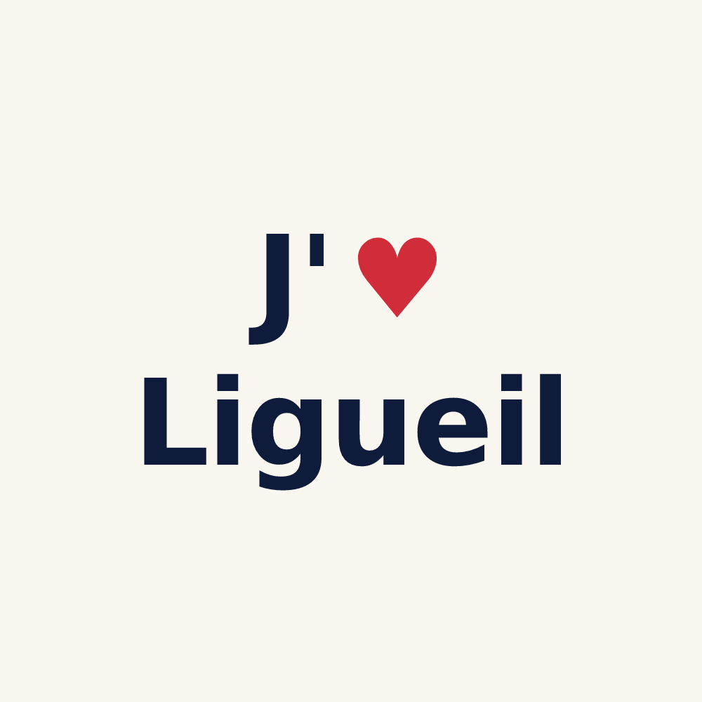 Tasse personnalisée Ligueil — design J'aime Ligueil