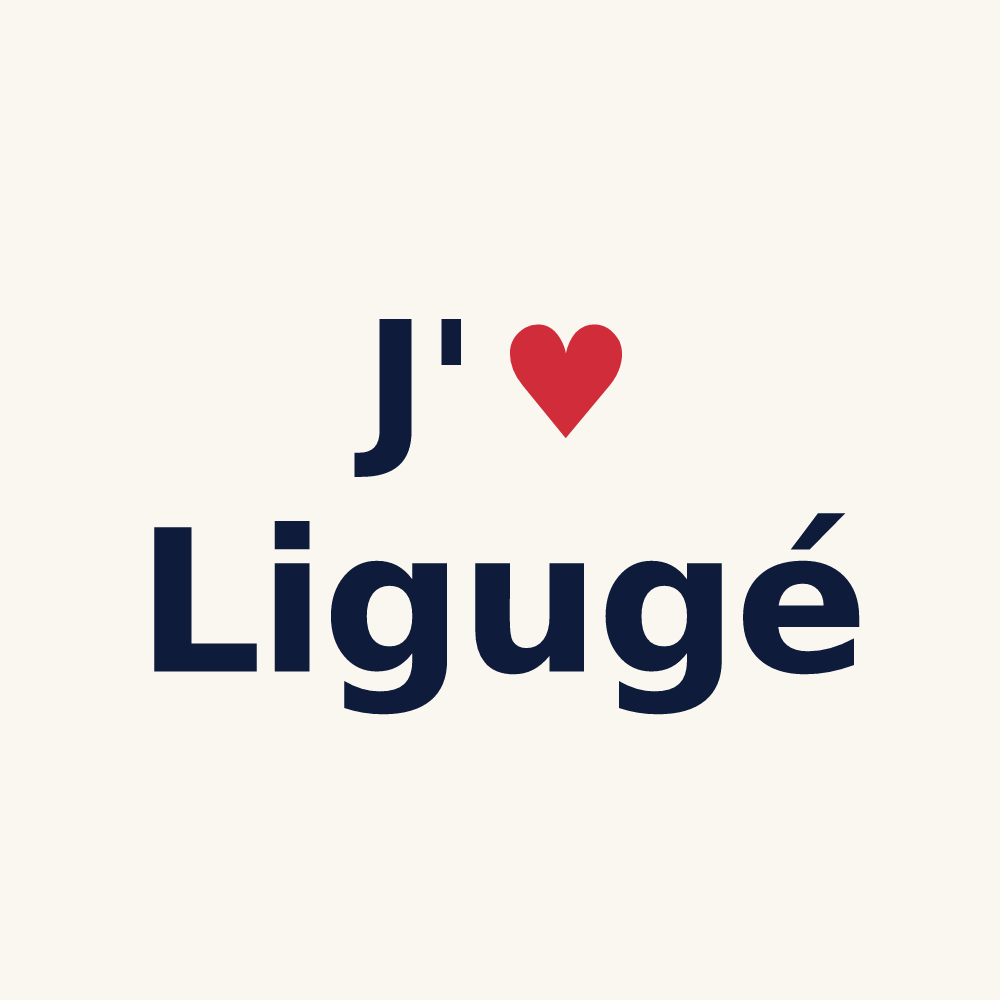 Tasse personnalisée Ligugé — design J'aime Ligugé