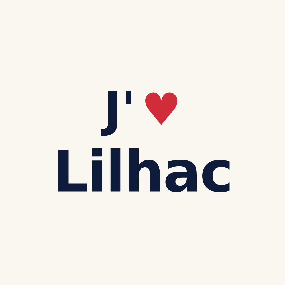 Tasse personnalisée Lilhac — design J'aime Lilhac