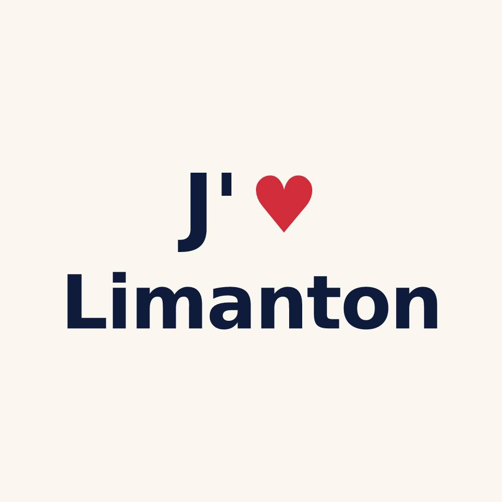 Tasse personnalisée Limanton — design J'aime Limanton