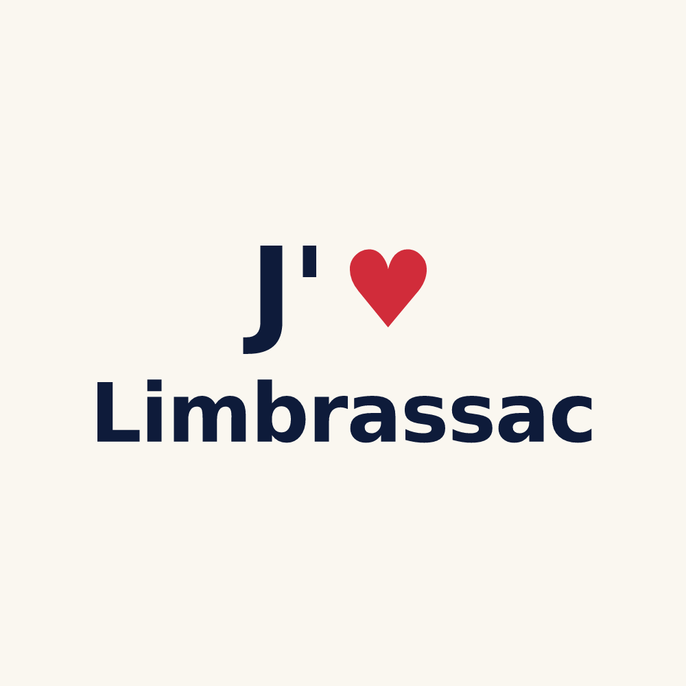 Tasse personnalisée Limbrassac — design J'aime Limbrassac