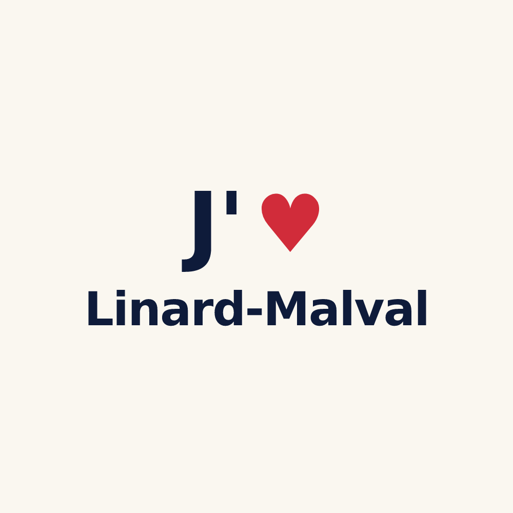 Tasse personnalisée Linard-Malval — design J'aime Linard-Malval