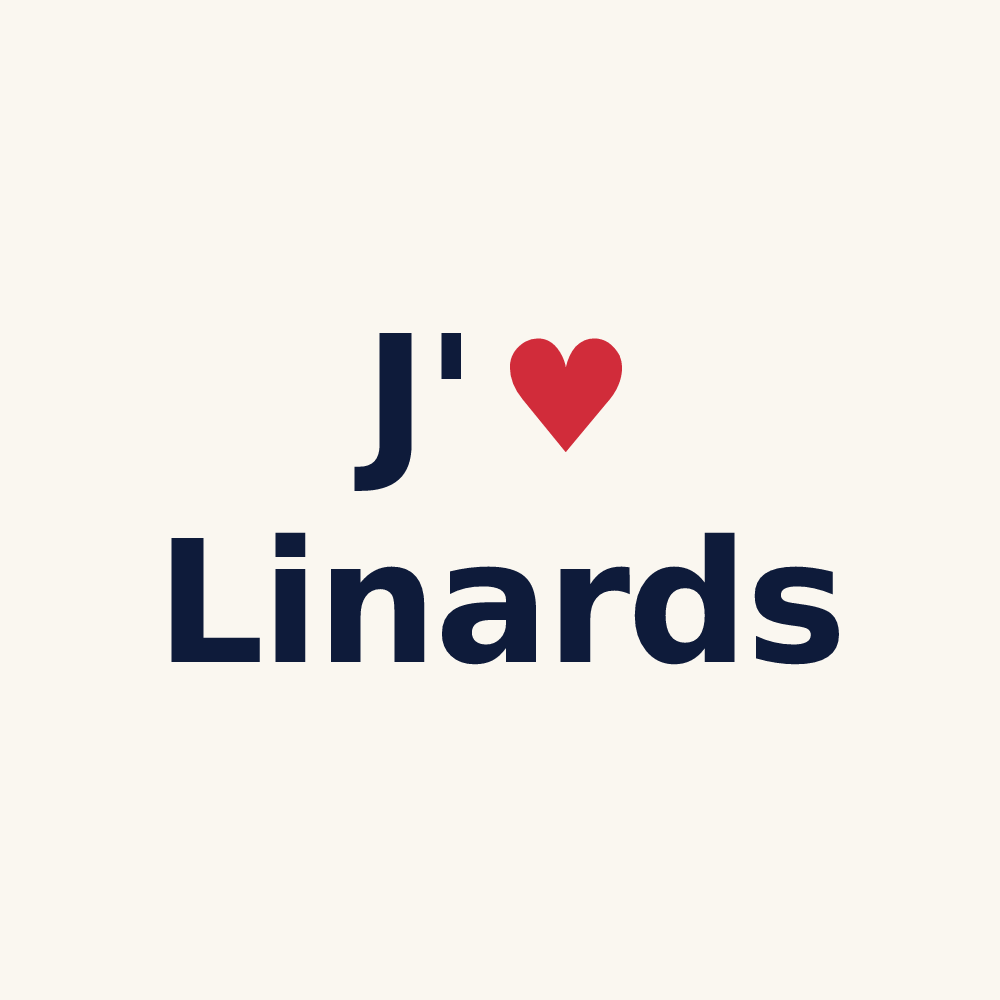 Tasse personnalisée Linards — design J'aime Linards