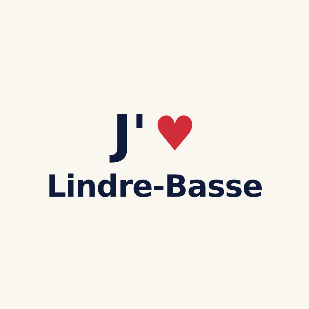 Tasse personnalisée Lindre-Basse — design J'aime Lindre-Basse
