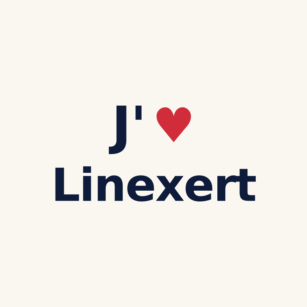 Tasse personnalisée Linexert — design J'aime Linexert