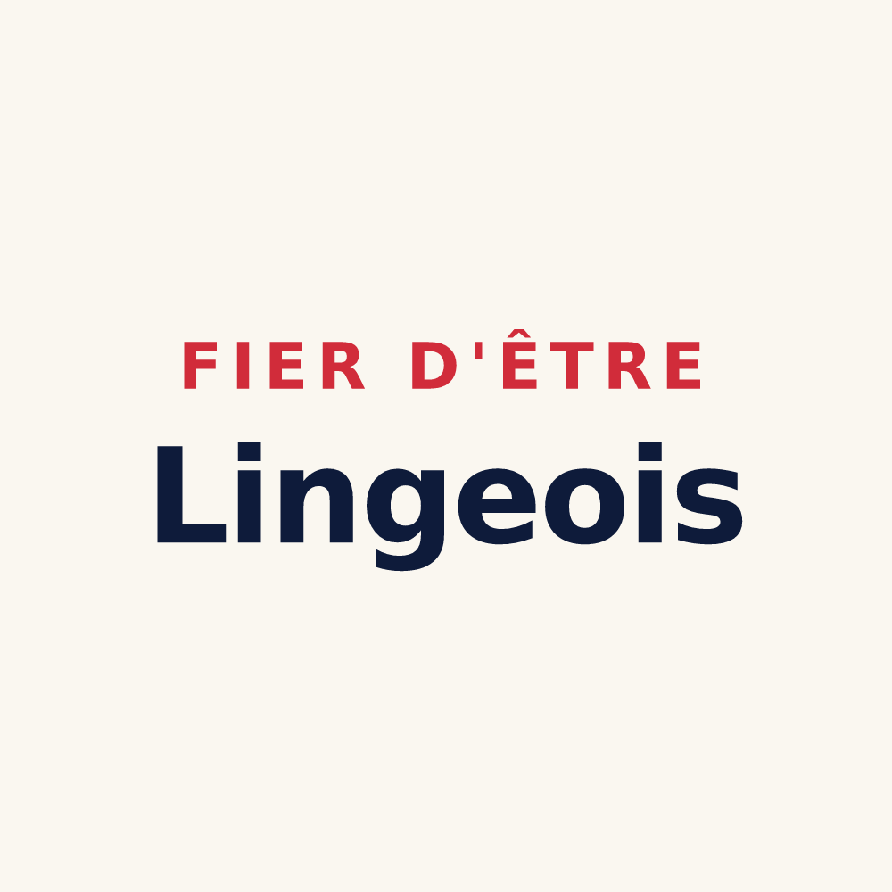 Tasse « Fier d'être Lingeois » — design pour Lingé