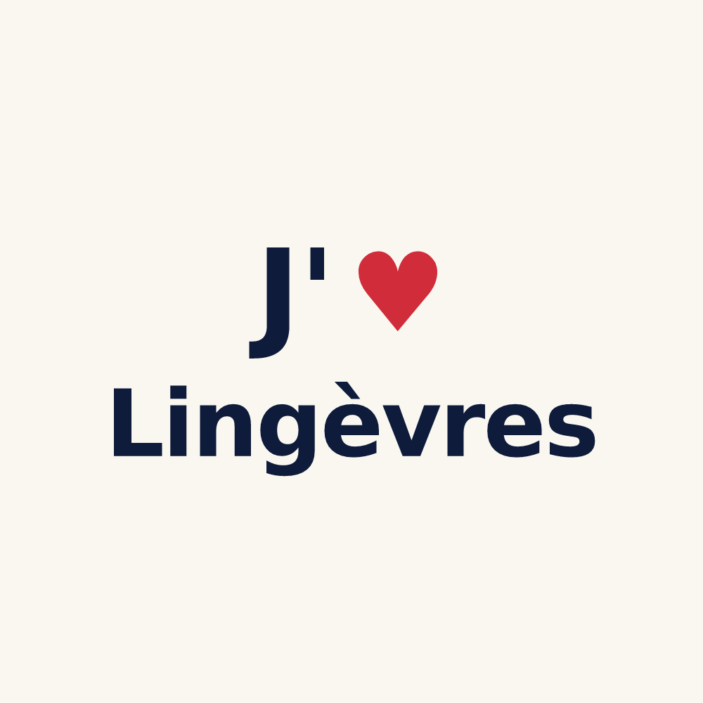 Tasse personnalisée Lingèvres — design J'aime Lingèvres