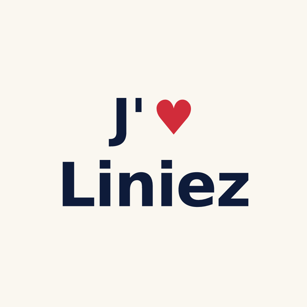Tasse personnalisée Liniez — design J'aime Liniez
