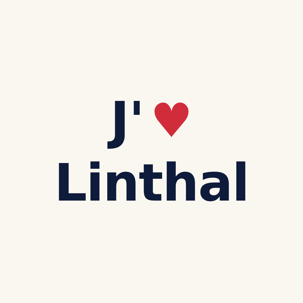 Tasse personnalisée Linthal — design J'aime Linthal