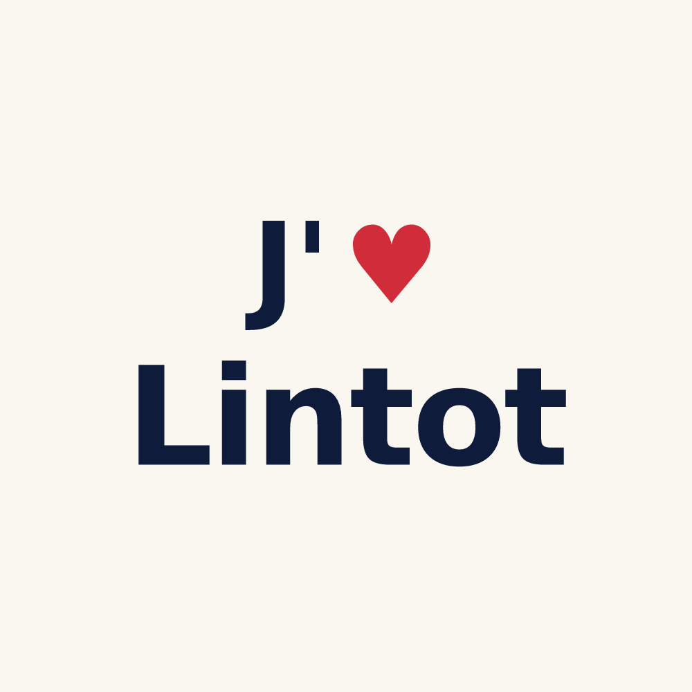 Tasse personnalisée Lintot — design J'aime Lintot