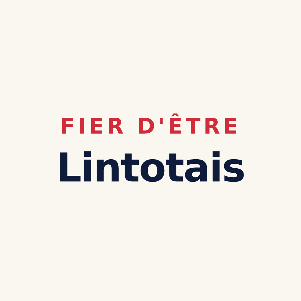 Tasse « Fier d'être Lintotais » — design pour Lintot