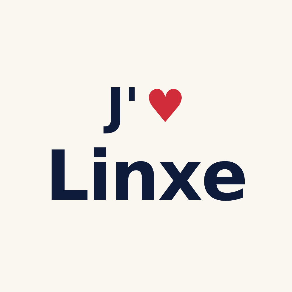 Tasse personnalisée Linxe — design J'aime Linxe