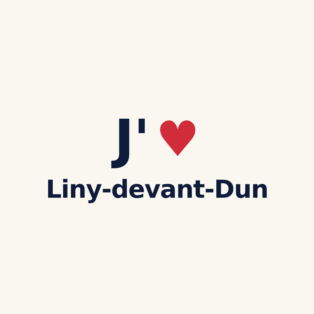 Tasse personnalisée Liny-devant-Dun — design J'aime Liny-devant-Dun