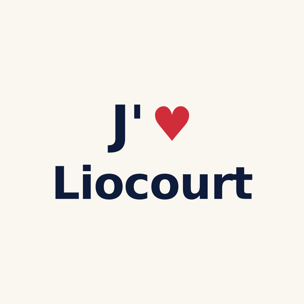 Tasse personnalisée Liocourt — design J'aime Liocourt