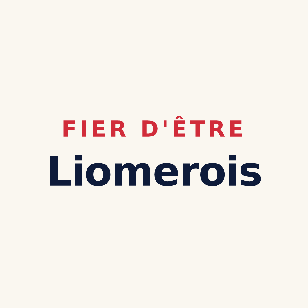 Tasse « Fier d'être Liomerois » — design pour Liomer