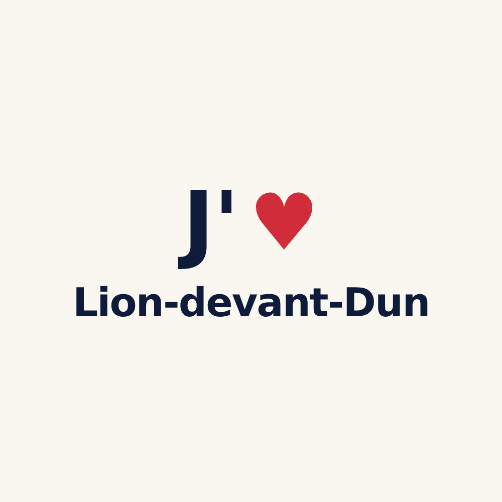 Tasse personnalisée Lion-devant-Dun — design J'aime Lion-devant-Dun