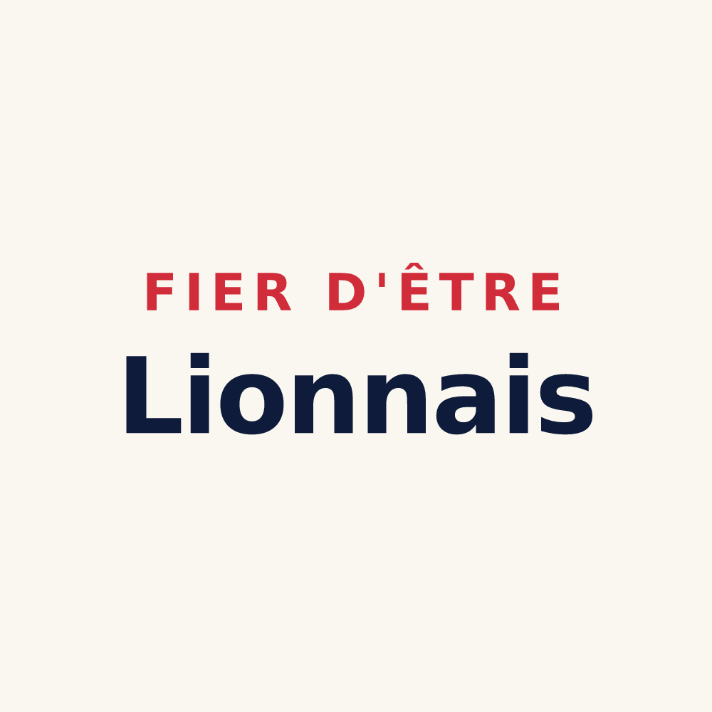 Tasse « Fier d'être Lionnais » — design pour Lion-en-Beauce