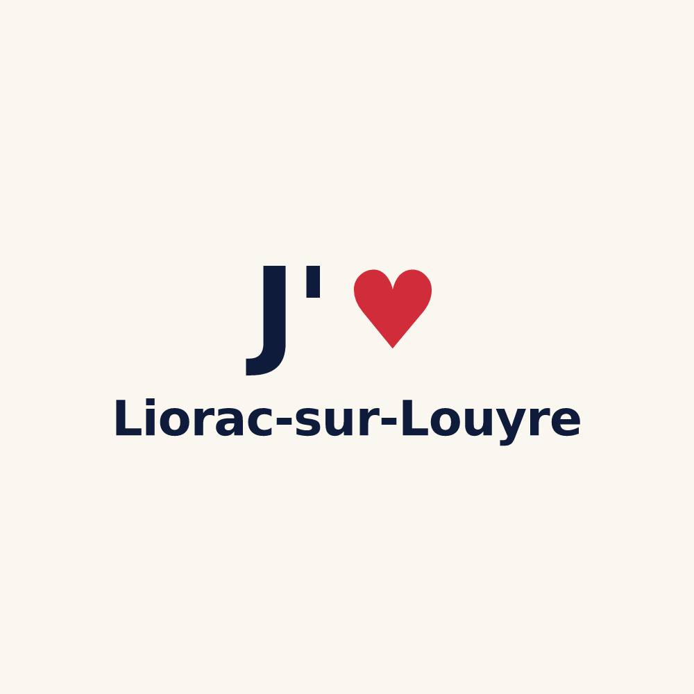 Tasse personnalisée Liorac-sur-Louyre — design J'aime Liorac-sur-Louyre
