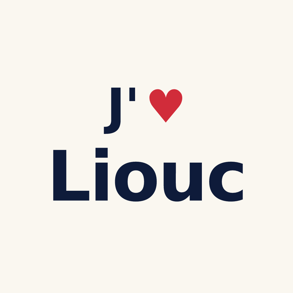 Tasse personnalisée Liouc — design J'aime Liouc