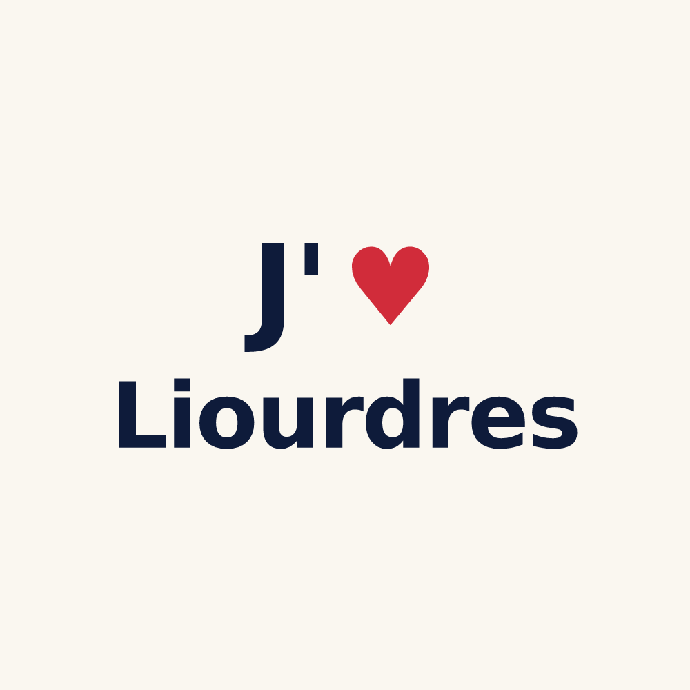 Tasse personnalisée Liourdres — design J'aime Liourdres