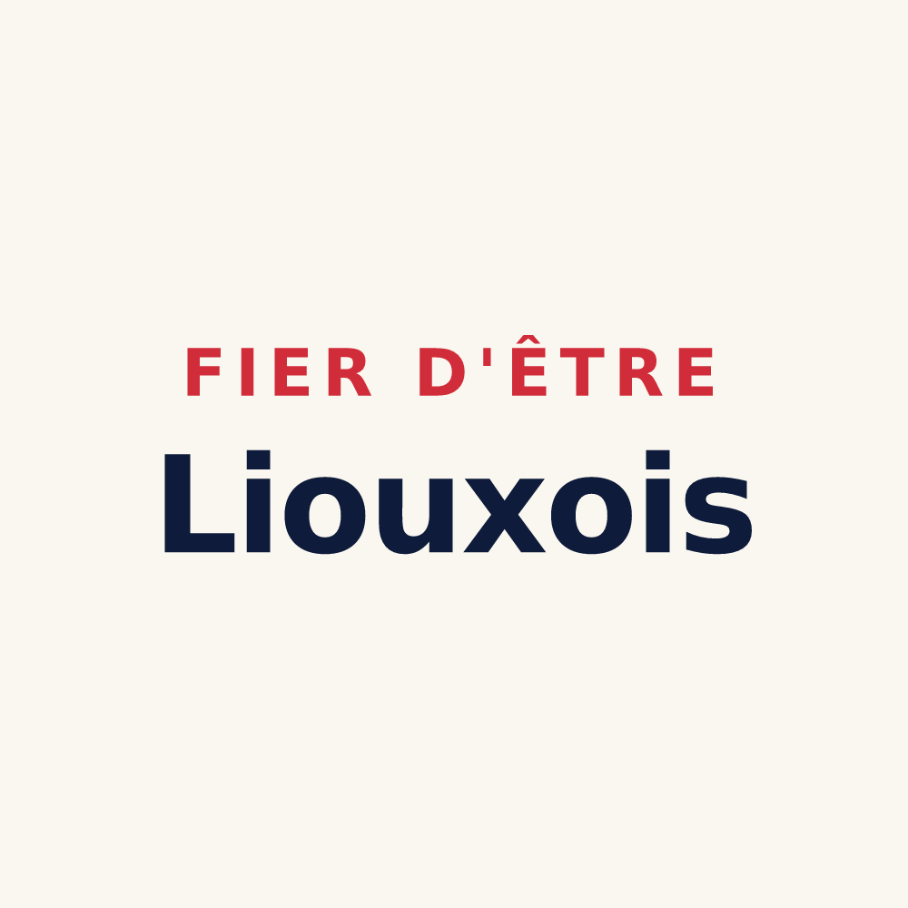 Tasse « Fier d'être Liouxois » — design pour Lioux