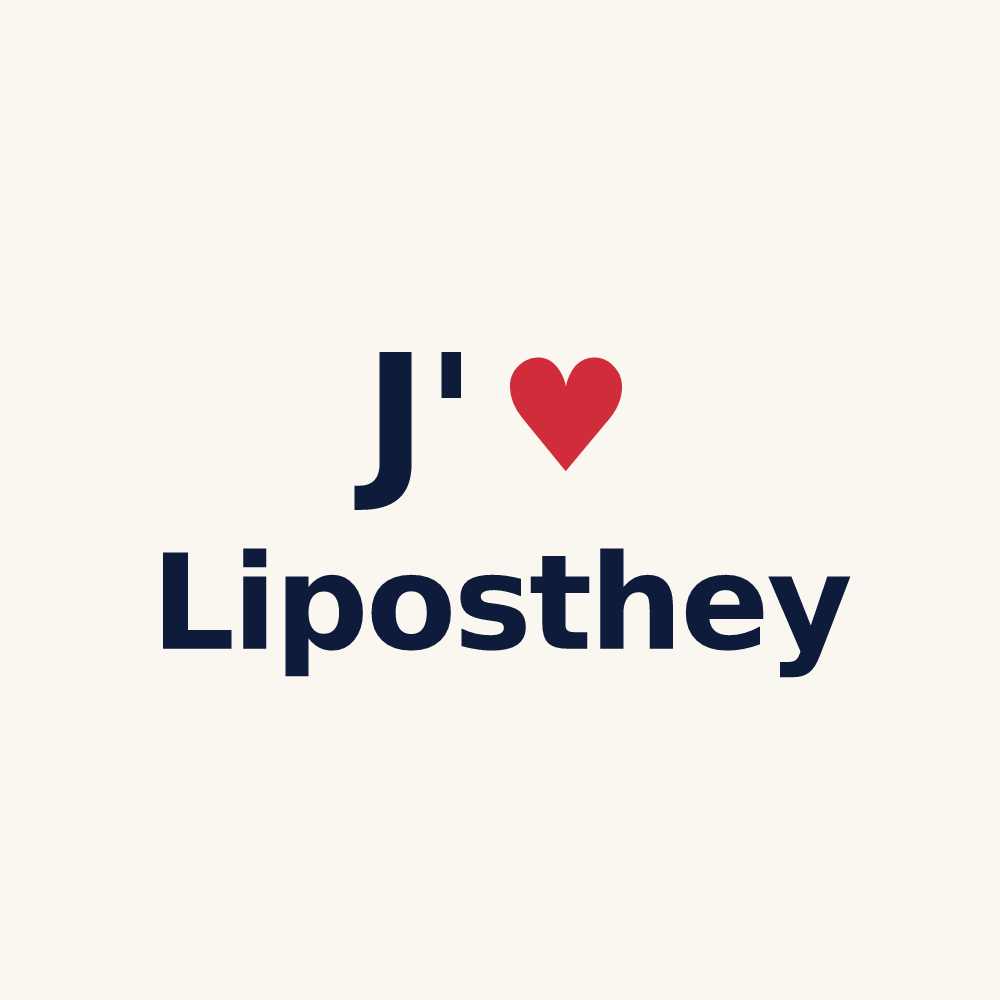 Tasse personnalisée Liposthey — design J'aime Liposthey