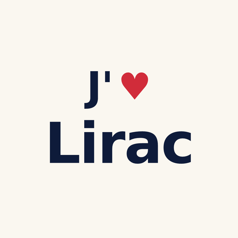 Tasse personnalisée Lirac — design J'aime Lirac