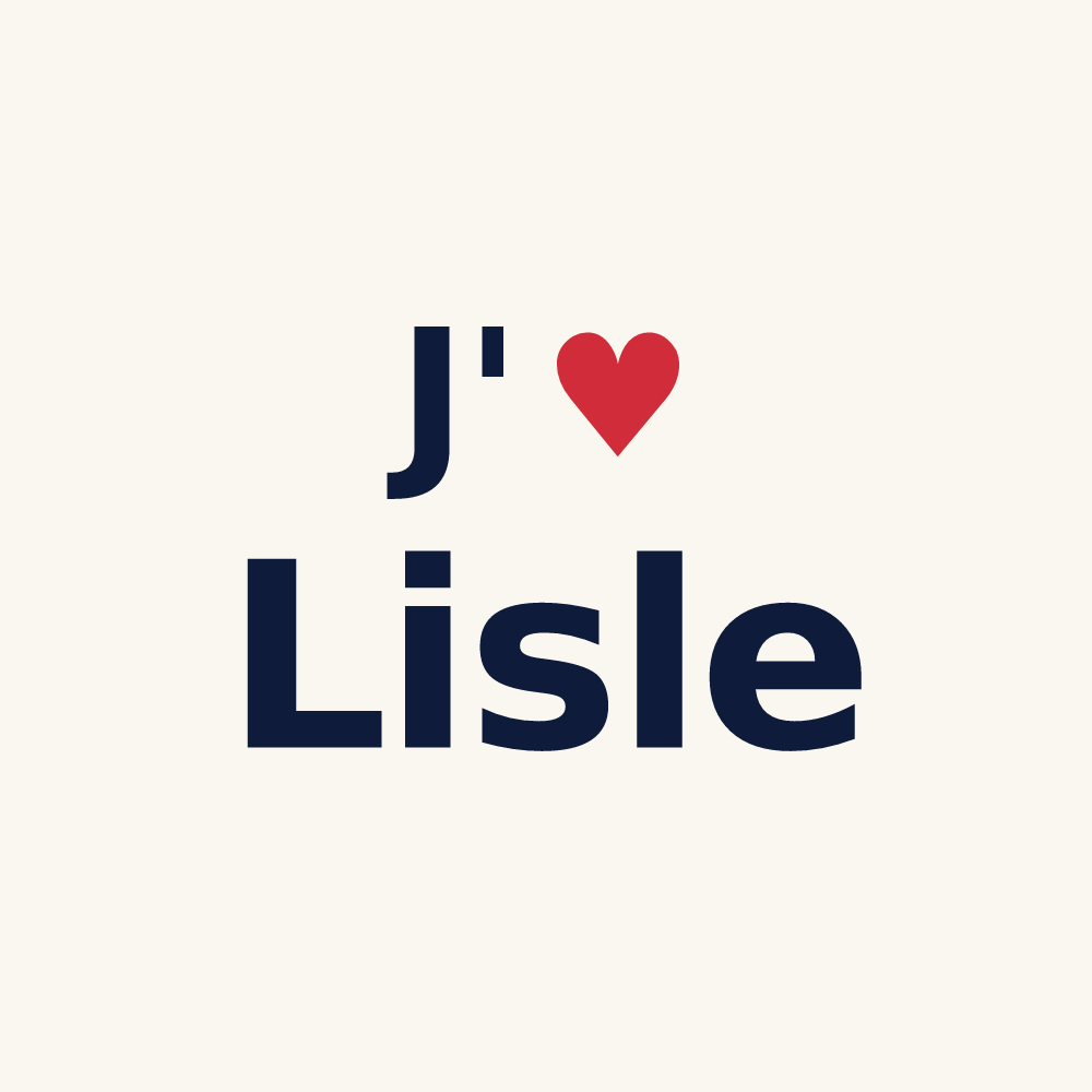 Tasse personnalisée Lisle — design J'aime Lisle