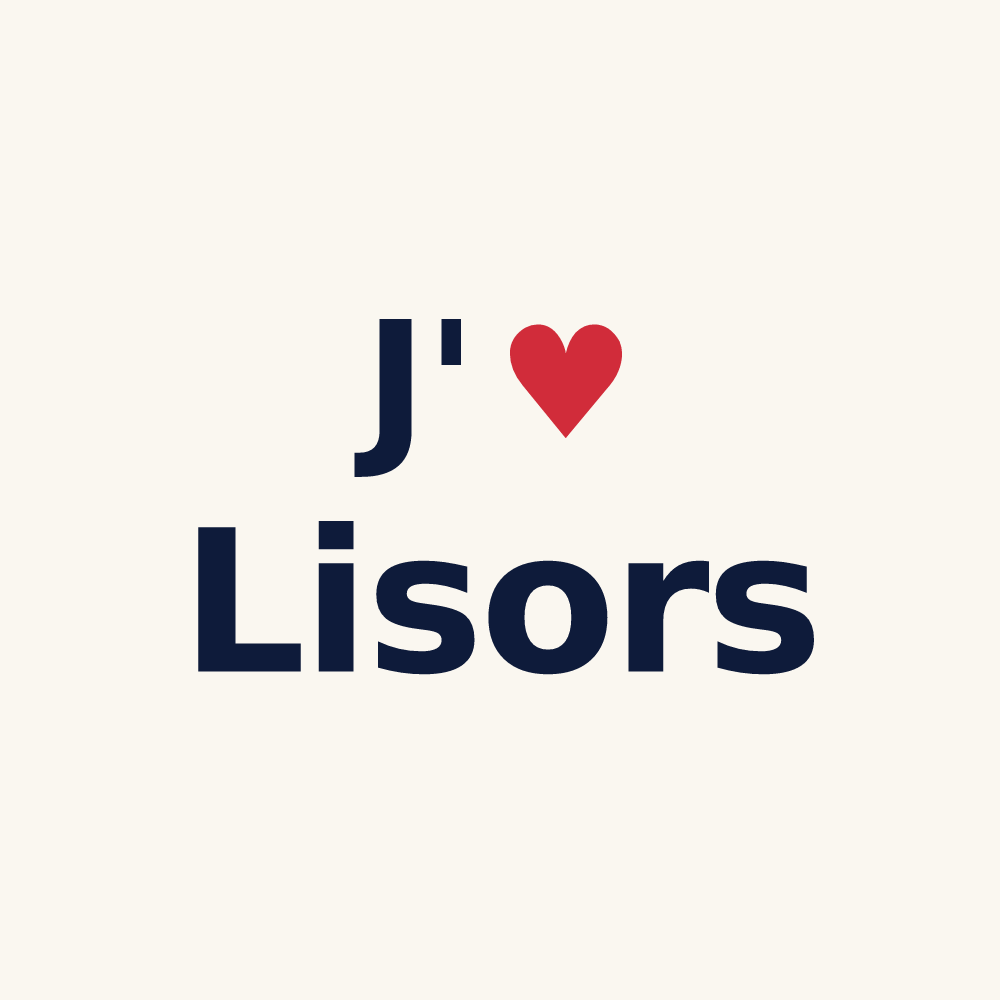 Tasse personnalisée Lisors — design J'aime Lisors