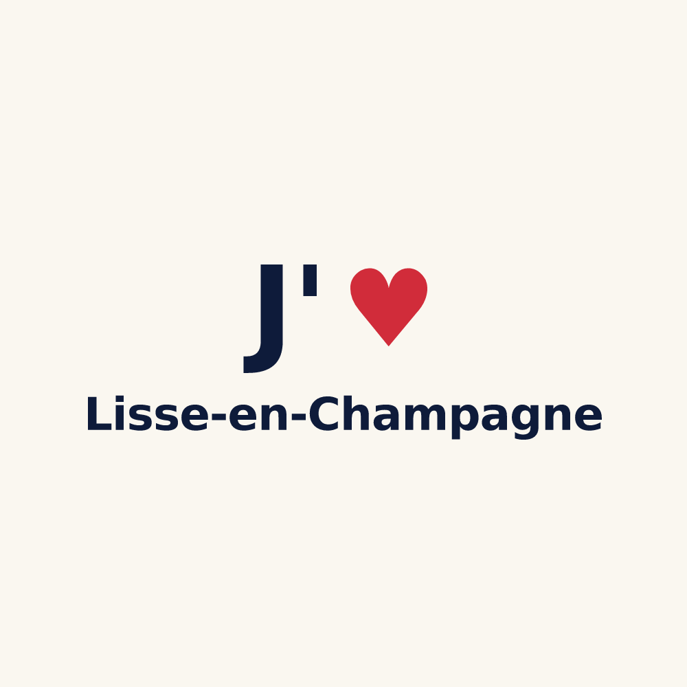Tasse personnalisée Lisse-en-Champagne — design J'aime Lisse-en-Champagne