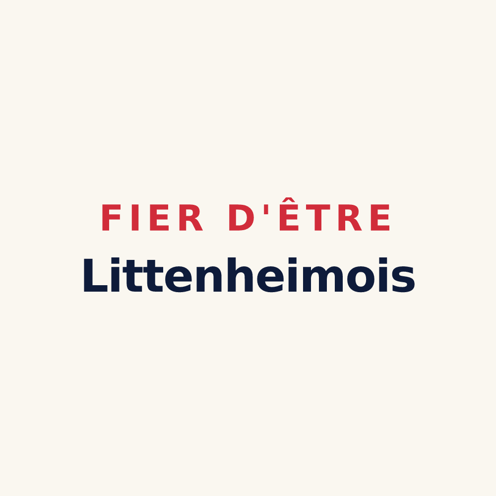 Tasse « Fier d'être Littenheimois » — design pour Littenheim