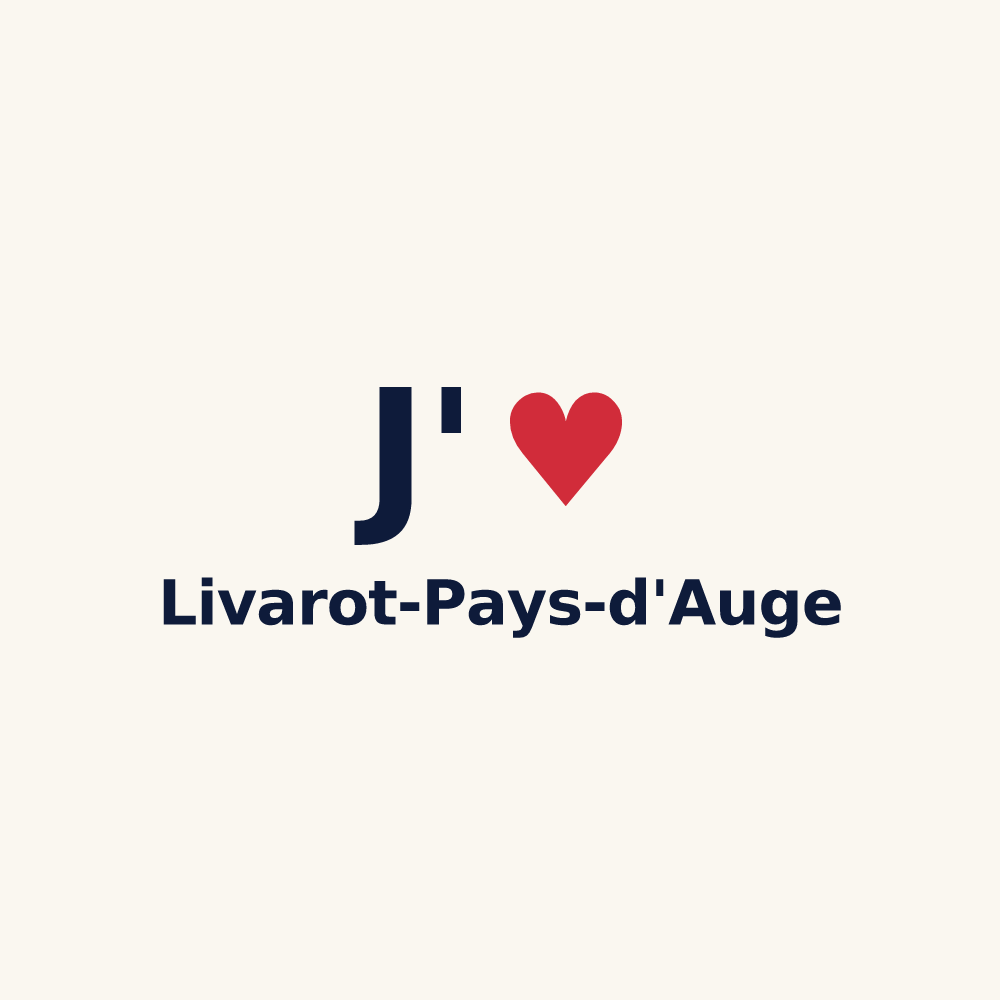 Tasse personnalisée Livarot-Pays-d'Auge — design J'aime Livarot-Pays-d'Auge